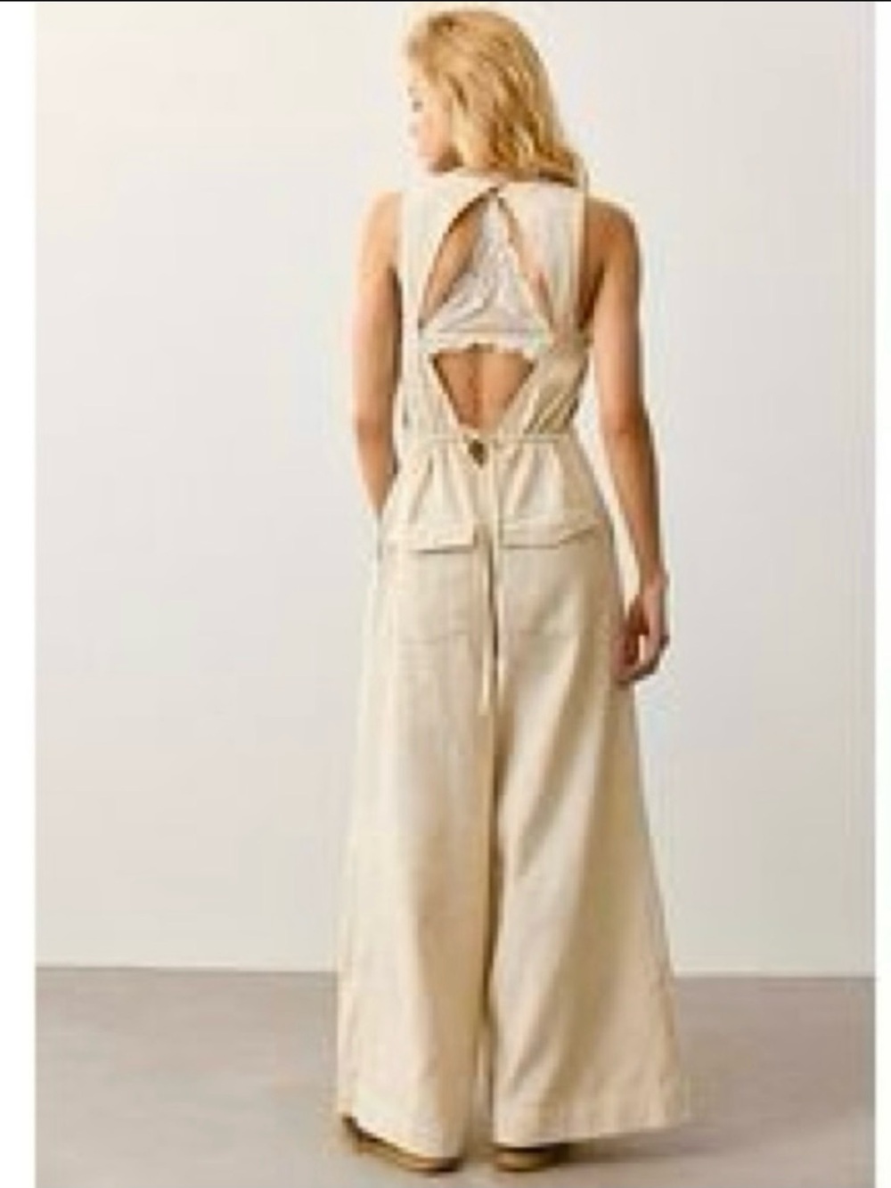 FREE PEOPLE We The Free Do No Wrong Jumpsuit NEW Size S Ivory